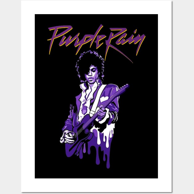 Purple Rain Wall Art by Kionew